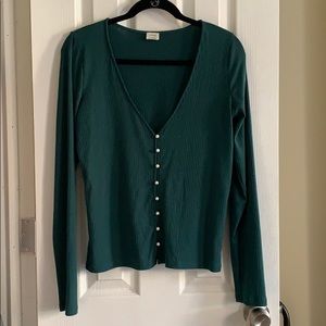 Aritzia Wilfred Pearl cardigan